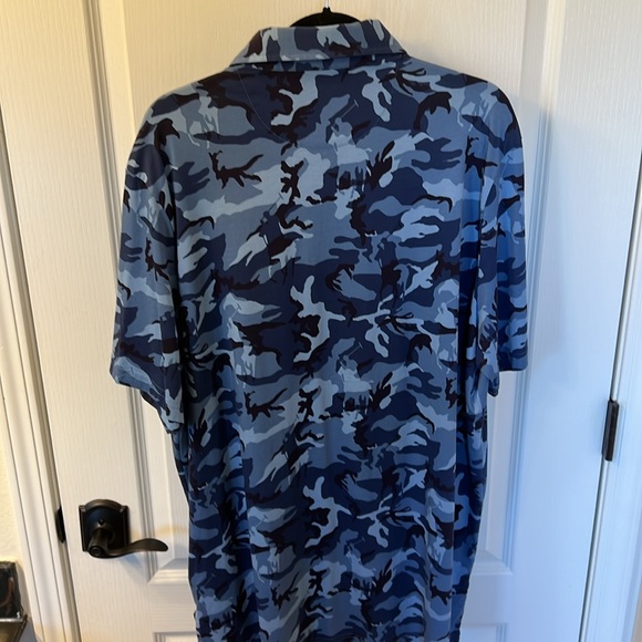 Polo Ralph Lauren Polo Golf Shirt Size XL In a Blue Camo - Picture 6 of 6